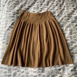 Camel colored JCrew merino wool skirt